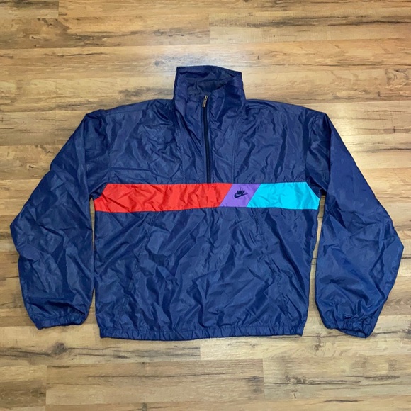80s Nike Windbreaker Quarterzip - Picture 1 of 6